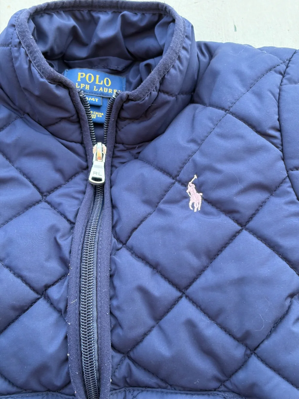 Kid's Polo Ralph Lauren Jacket Blue Logo 4T Preppy Casual Puffer Norm City Yacht